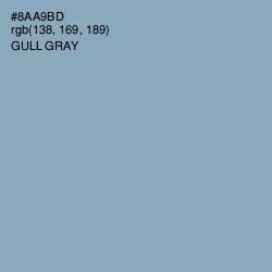 #8AA9BD - Gull Gray Color Image